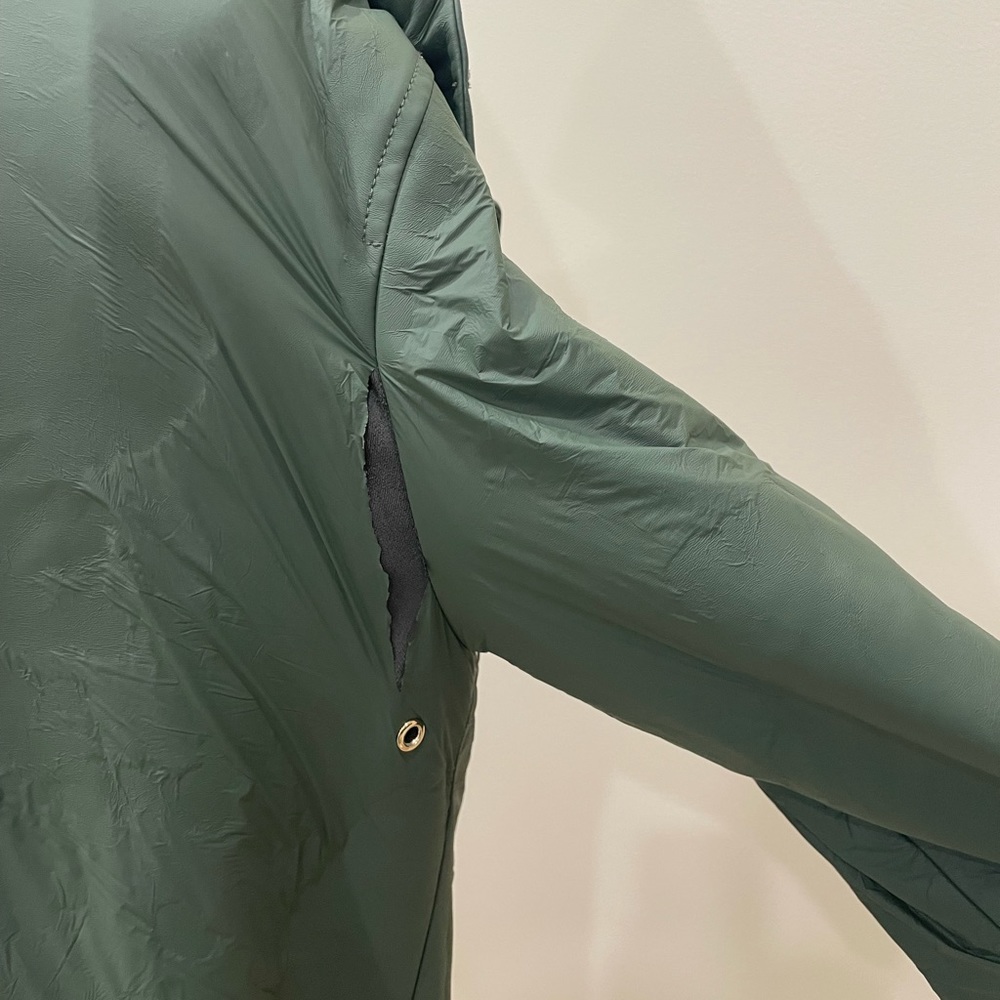 kate spade Dark Green Utility Jacket with Gold Hardware - Size Small *FLAWS* - Picture 10 of 11